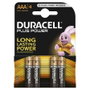 Duracell Pilas Plus Power LR03 Alcalinas AAA 1,5V Pack de 4